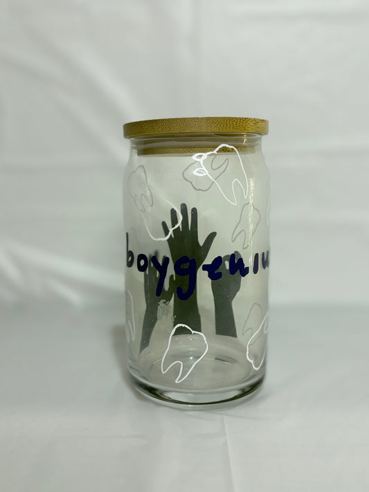 Boygenius Beer Can Glass