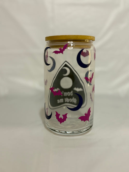 Don't Ghost Me Beer Can Glass