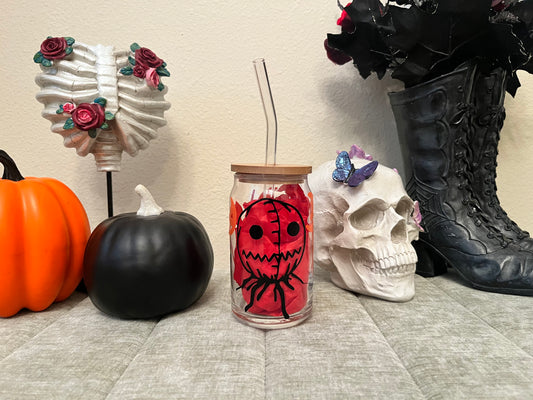 Trick-r-treat Beer Can Glass