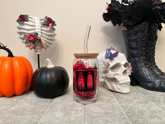 Beetlejuice Beer Can Glass